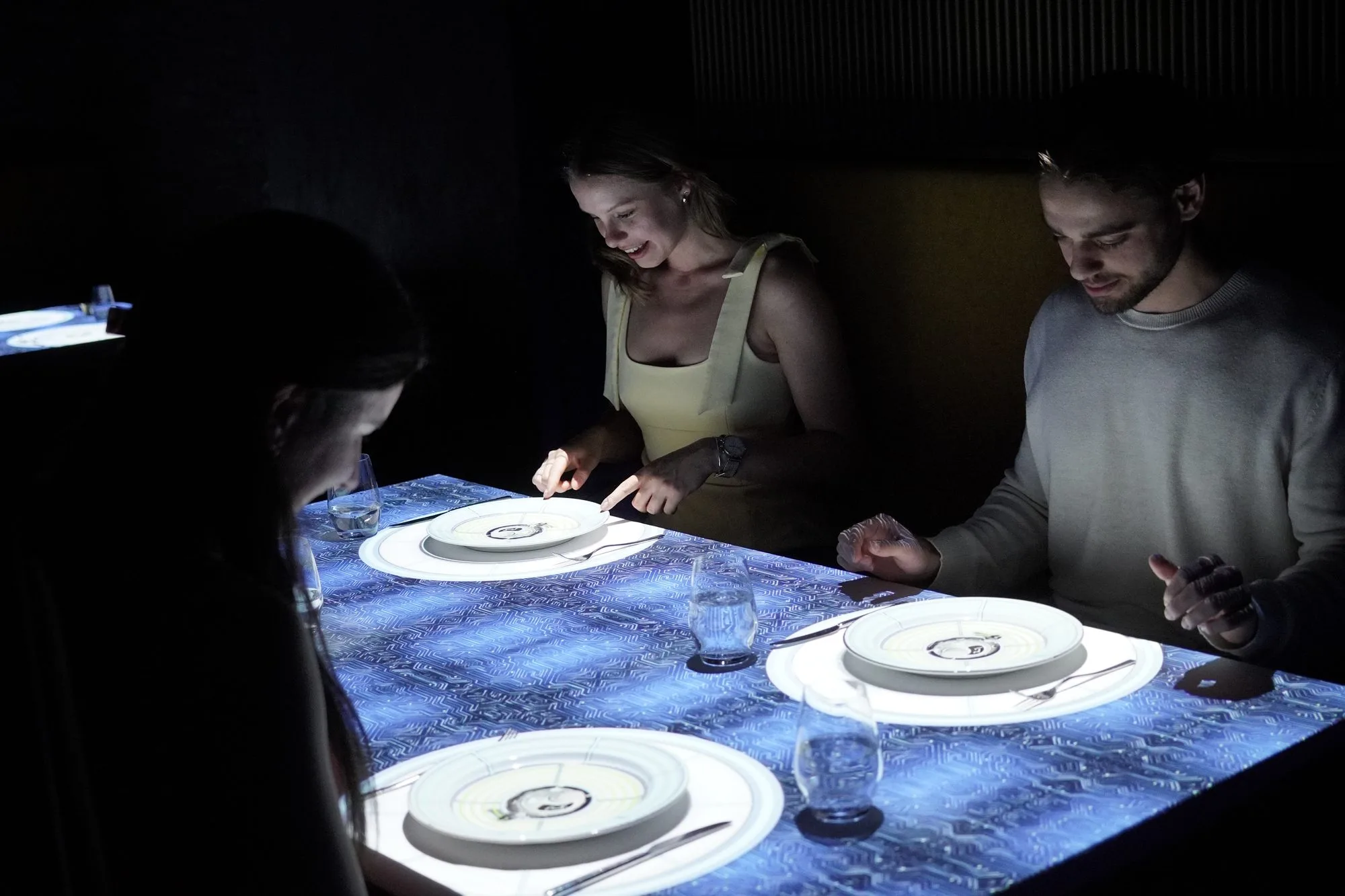 3D projection on the plate