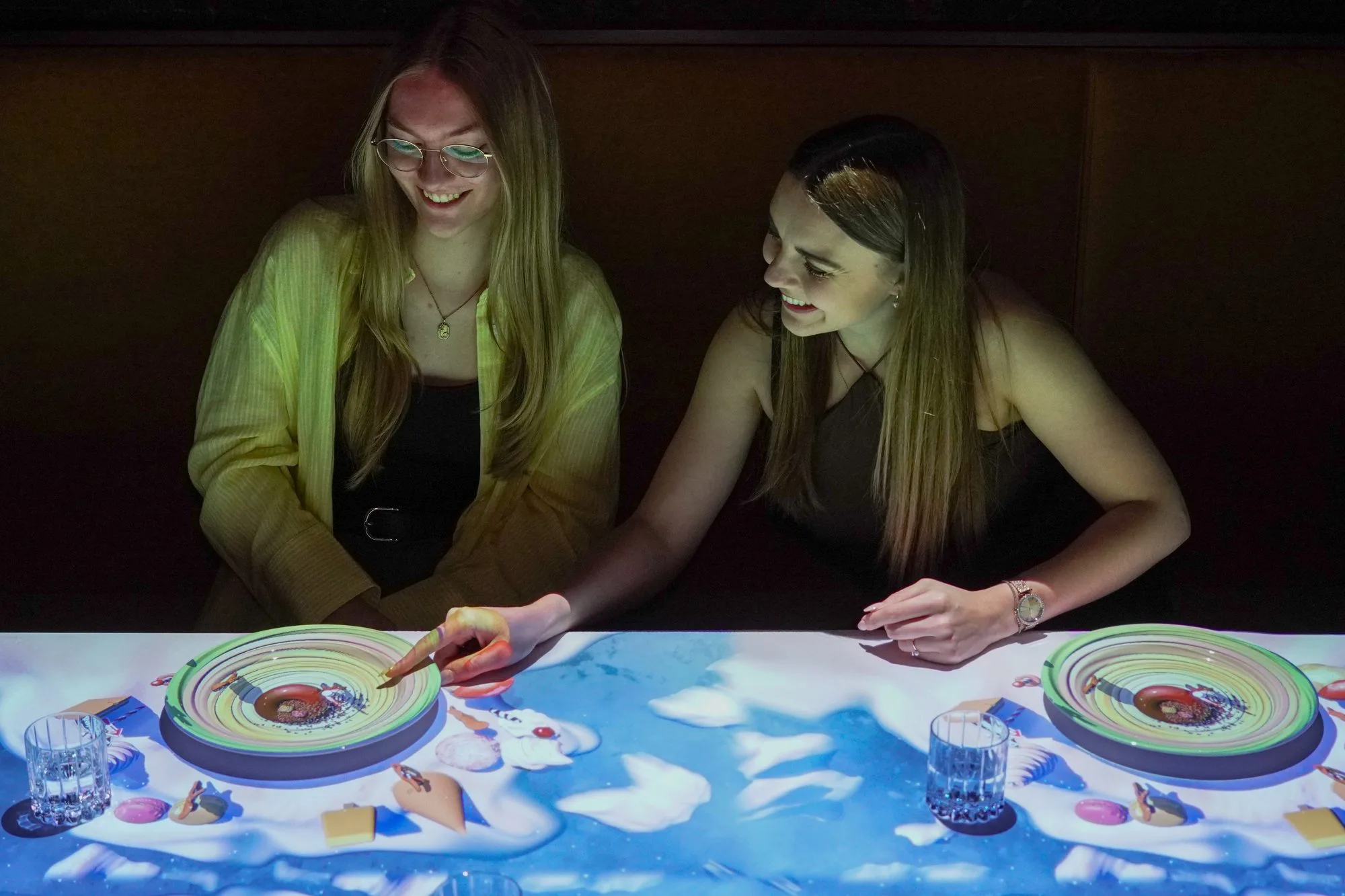 Guests enjoying the dinner experience